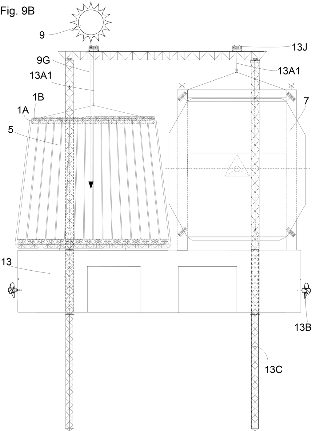 Fig. 9B: On a platform
